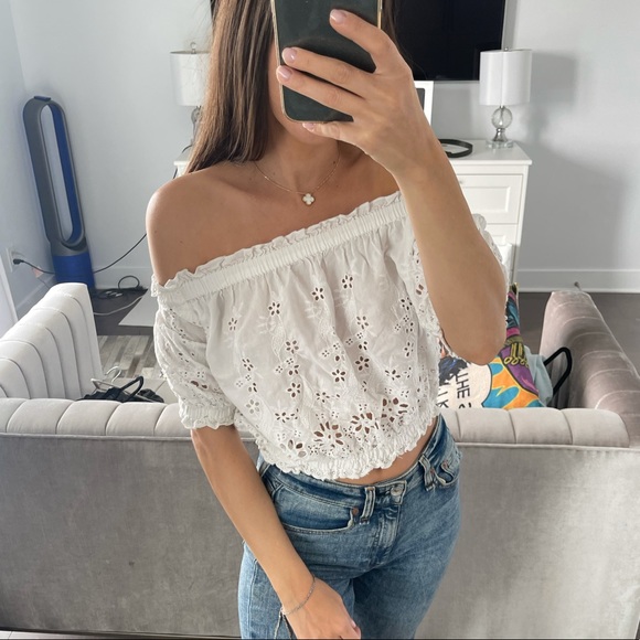 White lace crop - Picture 2 of 4
